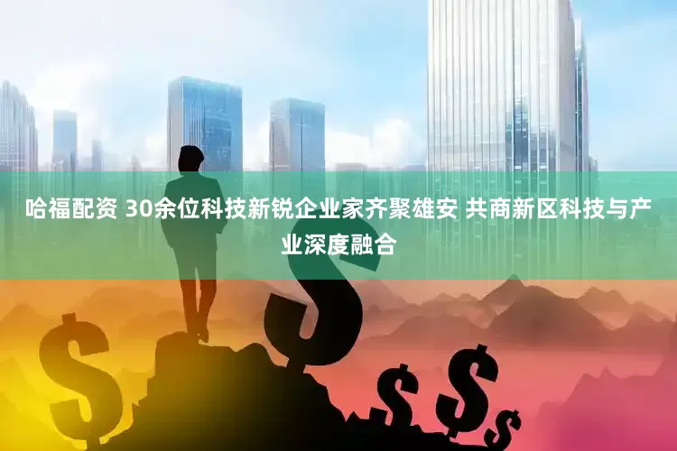 哈福配资 30余位科技新锐企业家齐聚雄安 共商新区科技与产业深度融合
