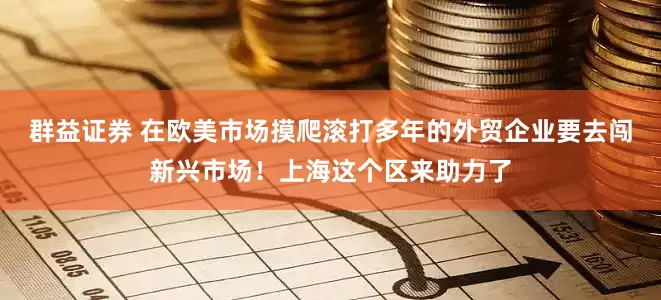 群益证券 在欧美市场摸爬滚打多年的外贸企业要去闯新兴市场！上海这个区来助力了